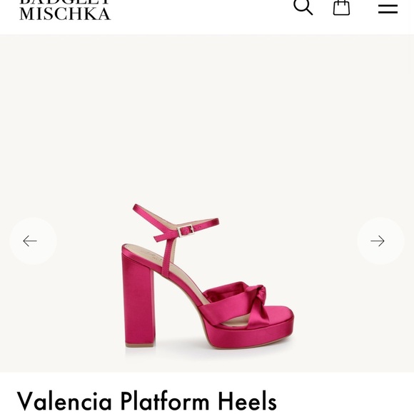 BADGLEY MISCHKA | Jewel Valencia platforms Sz 9.5 Pink punch - Picture 3 of 8